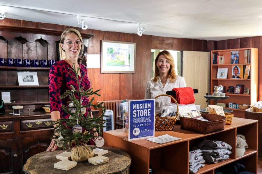 Museum Gift store with items for the holiday season