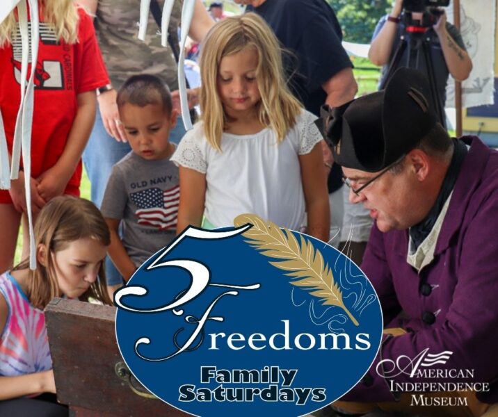 Five Freedoms is a free program taking place on the third Saturday of the month that is geared towards families.